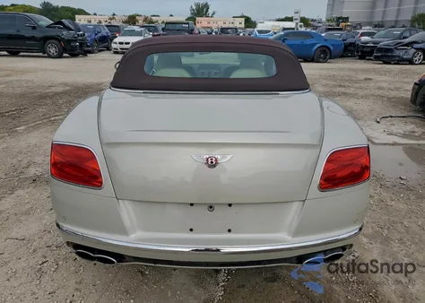 2016 Bentley Continental Gtc V8 z USA, uszkodzony, nr VIN SCBGT3ZA2GC054995